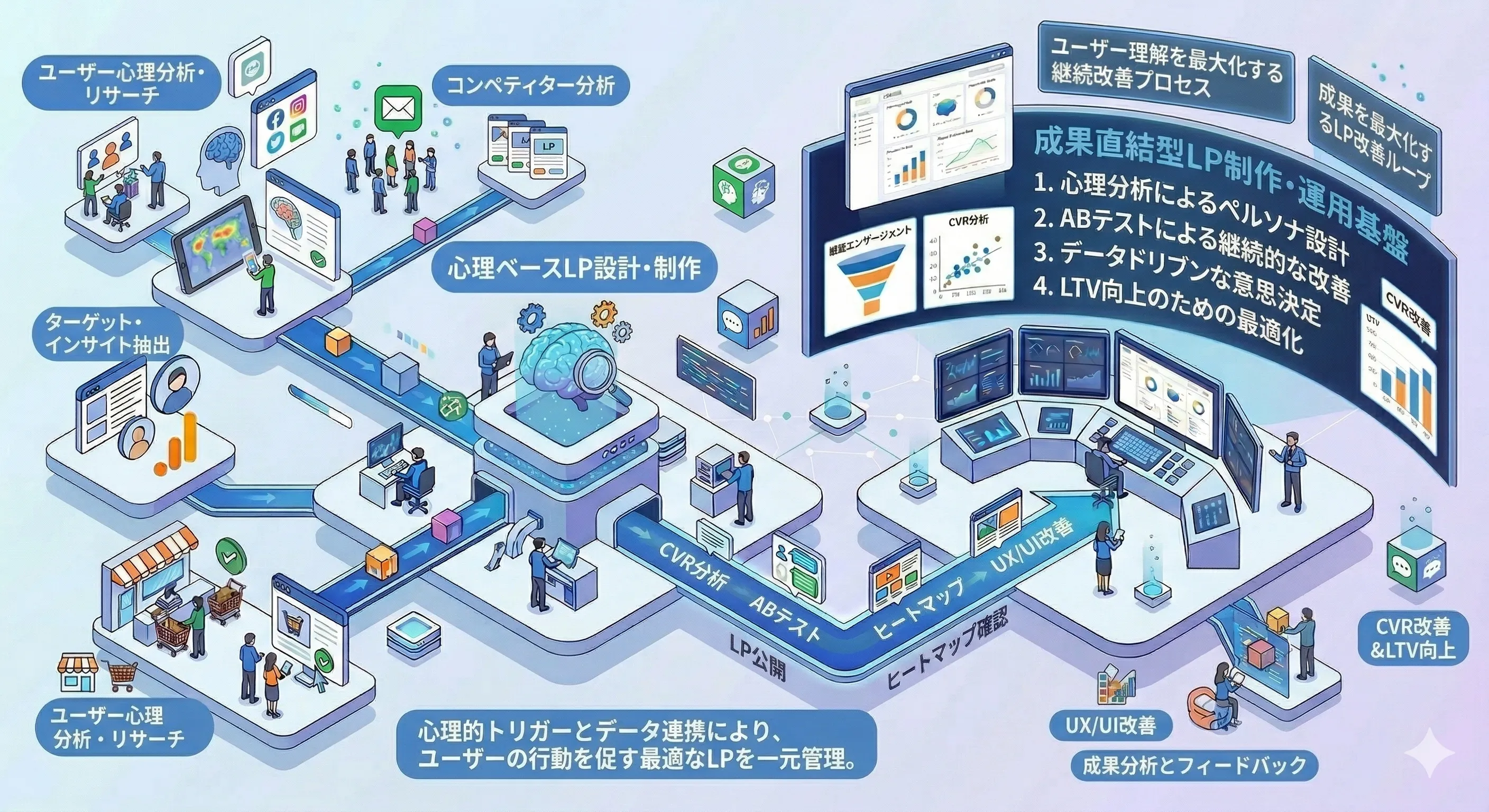 ユーザー心理から設計するLP制作・継続改善サービスの全体像